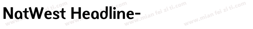 NatWest Headline字体转换